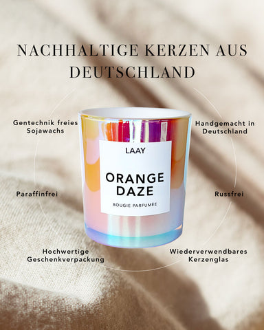 DUFTKERZE ORANGE DAZE - ORANGE&BIRD OF PARADISE