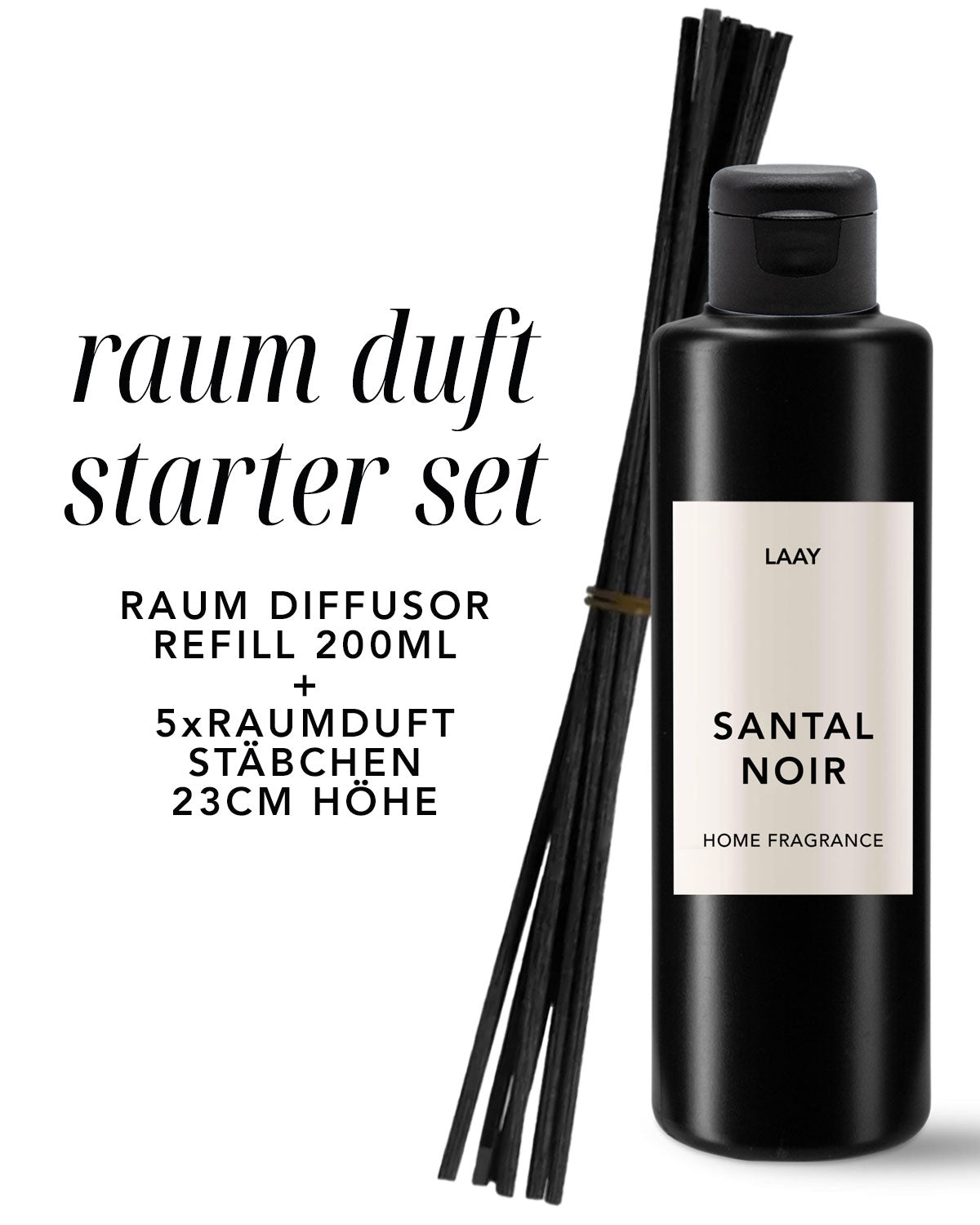 LAAY Diffusor Starter Set 200ml – Santal Noir